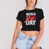 World Aids & HIV Day Retro Logo Crop Top Shirt