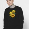 Yellow Sunflower Floral Watercolor Art Sweatshirt