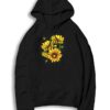 Yellow Sunflower Floral Watercolor Art Hoodie