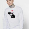 You're Dead To Me Brokenheart Skeleton Sweatshirt