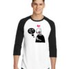 You're Dead To Me Brokenheart Skeleton Raglan Tee