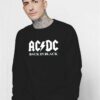 ACDC Band Back In Black Logo Sweatshirt