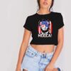 Abraham Lincoln The America Flag Crop Top Shirt