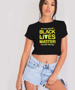 Black Lives Matter Equality No Racism Crop Top Shirt