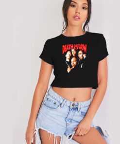 Death Row Records Old School Rapper Crop Top Shirt