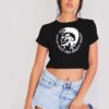 Diesel Only The Brave Diesel Mohawk Logo Crop Top Shirt