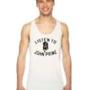 Listen To John Prine Microphone Logo Tank Top