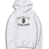 Listen To John Prine Microphone Logo Hoodie