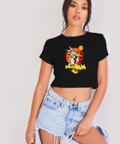 Looney Tunes Space Jam Basketball Crop Top Shirt