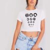 Monster Pokemon Unown Circles Logo Crop Top Shirt