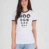 Monster Pokemon Unown Circles Logo Ringer Tee