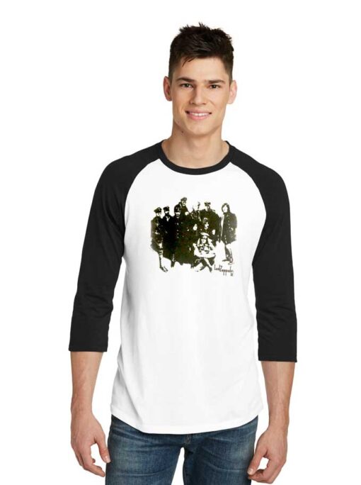 Vintage Led Zeppelin Band Photo Raglan Tee