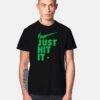 Weed Just Hit It Nike Logo Parody T Shirt