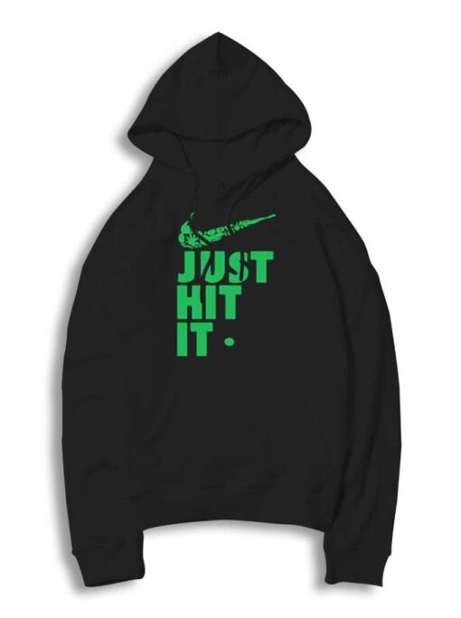 Weed Just Hit It Nike Logo Parody Hoodie