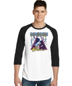 Def Leppard Hysteria Band Logo Raglan Tee