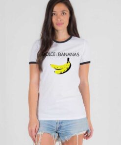 Dolce And Bananas Art Ringer Tee