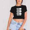 Fuck Racism Fuck Racism Fuck Racism Quote Crop Top Shirt