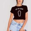 Get In Loser To The Coffin Crop Top Shirt