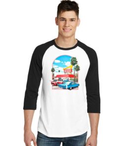 In N Out Burger Store Raglan Tee