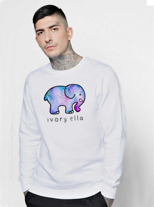 Ivory Ella Elephant Art Sweatshirt