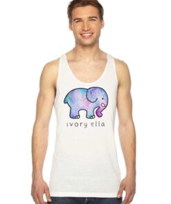 Ivory Ella Elephant Art Tank Top
