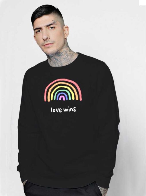 Love Wins Rainbow Pride Sweatshirt