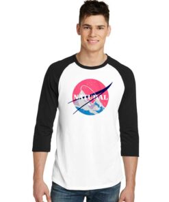 Natural Mountain Nasa Space Raglan Tee