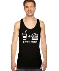 Perfect Match Drink And Burger Tank Top