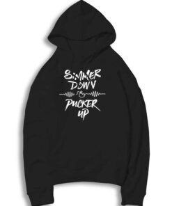 Simmer Down And Pucker Up Heartbeat Hoodie