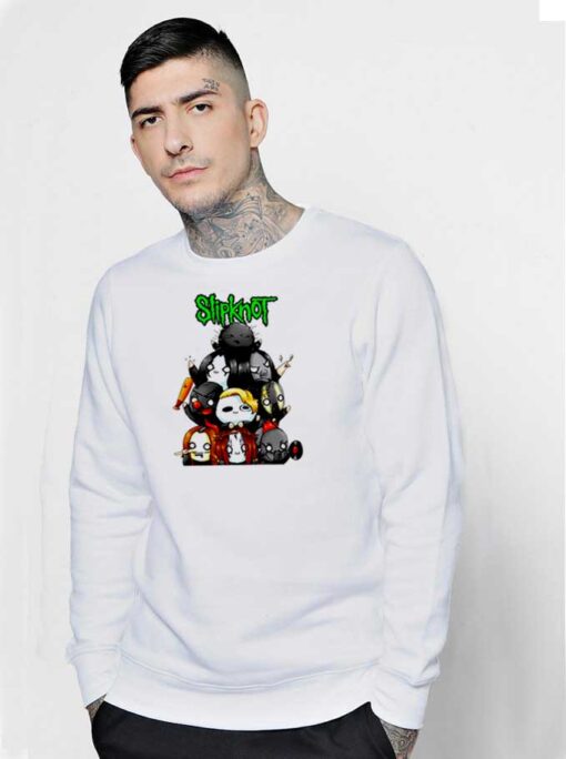 Slipknot Chibi Style Cartoon Band Sweatshirt