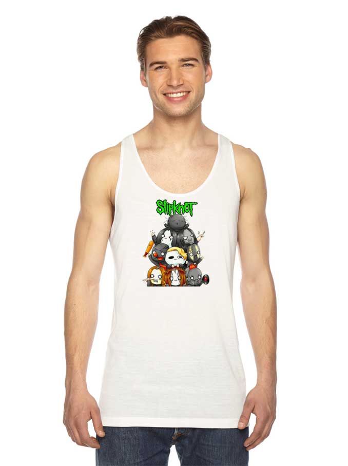 Slipknot Chibi Style Cartoon Band Tank Top