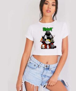 Slipknot Chibi Style Cartoon Band Crop Top Shirt