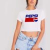 Soft Drink King Pepsi Logo Crop Top Shirt
