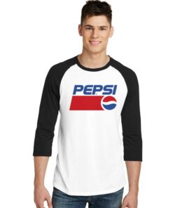 Soft Drink King Pepsi Logo Raglan Tee