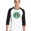 Starbucks Coffee Cafe Logo Raglan Tee