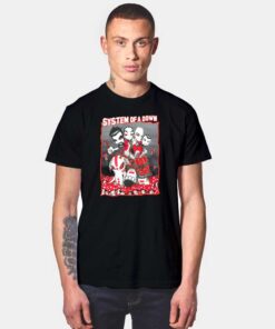 System Of A Down Cartoon Style T Shirt