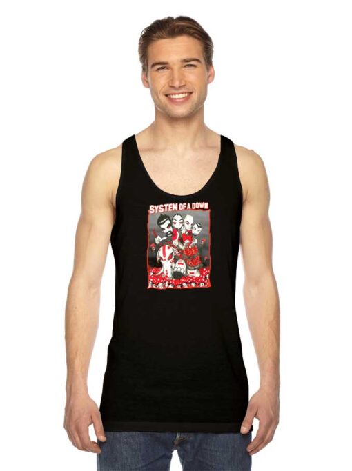 System Of A Down Cartoon Style Tank Top