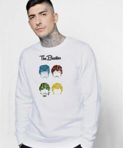 The Beatles Cartoon Head Band Sweatshirt