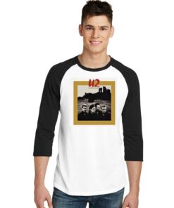 The Unforgettable Fire U2 Band Logo Raglan Tee