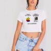 This Is Your Brain On Drugs Funny Computer Crop Top Shirt