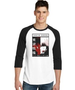 Tokyo Ghoul The Two Side Face Raglan Tee
