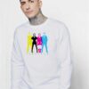 Vintage Colorful Ladytron Band Sweatshirt