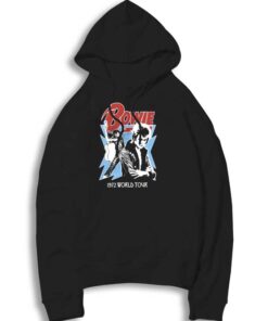 Vintage David Bowie 1972 World Tour Hoodie