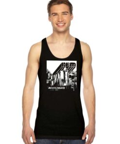 Vintage REM Accelerate Band Cover Tank Top