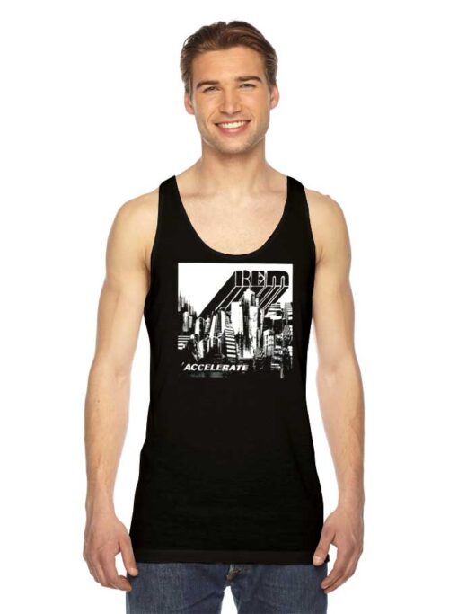 Vintage REM Accelerate Band Cover Tank Top