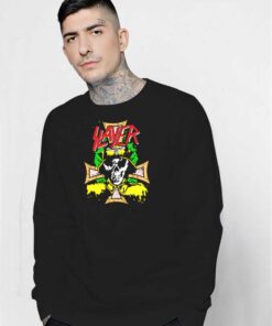 Vintage Slayer Skull Head Logo Sweatshirt