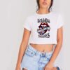 Vintage Tour Europe 82 Rolling Stones Crop Top Shirt