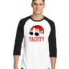 Yachty Glasses Dreadlock Hair Raglan Tee