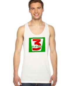 3 Eleven Logo 7 11 Inspired Parody Tank Top