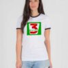 3 Eleven Logo 7 11 Inspired Parody Ringer Tee